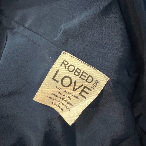 Robed with Love Maid of Honor | Navy Blue Small - Picture 2 of 4